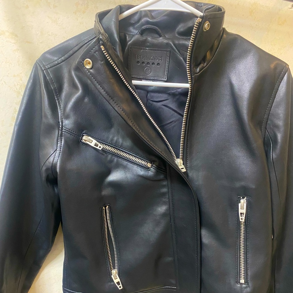 Practically New BlankNyc Vegan Leather Jacket (Medium)
